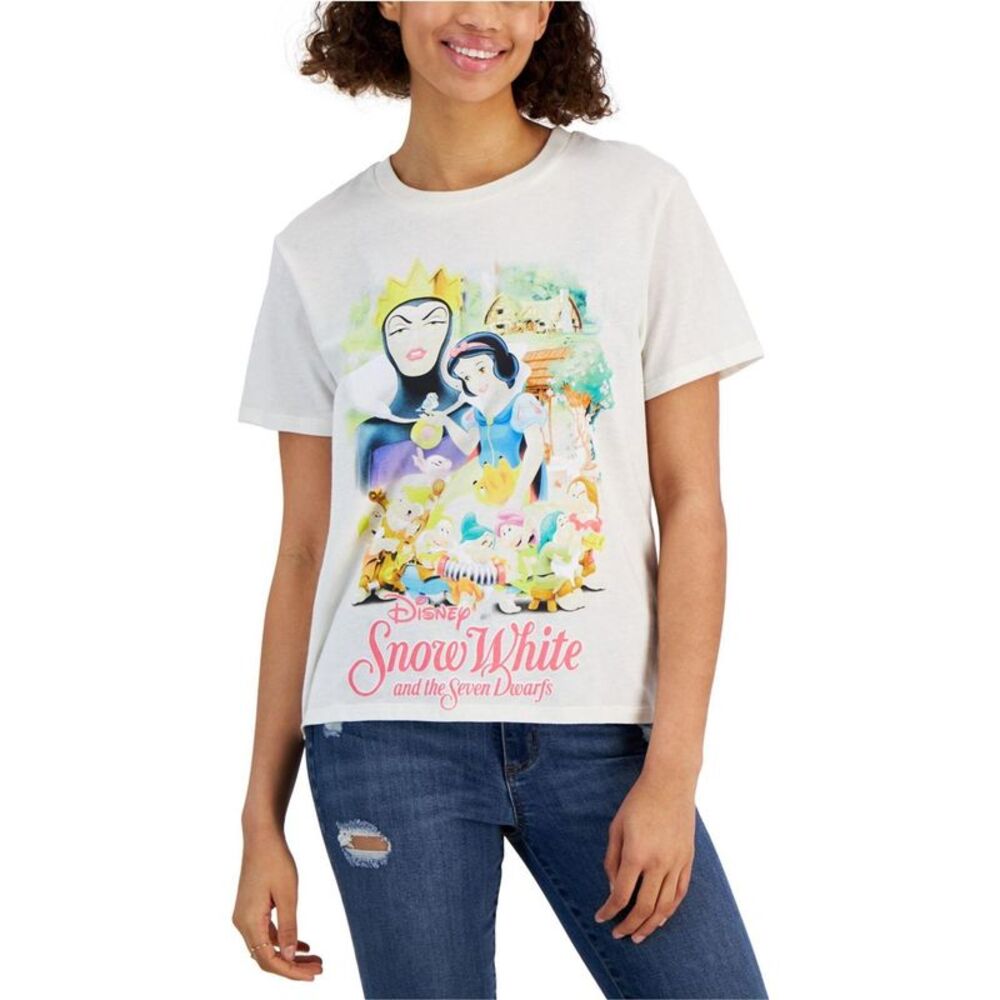 Hybrid Womens Snow White And The Seven Dwarfs Graphic T-Shirt, Multicoloured,...
